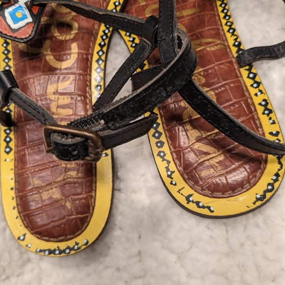 Sam Edelman Gigi Leather Sandals Size 6 - Picture 6 of 7